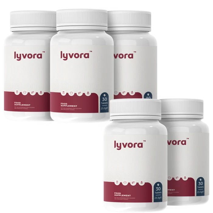 Lyvora 150 dages pakke - 5 flasker